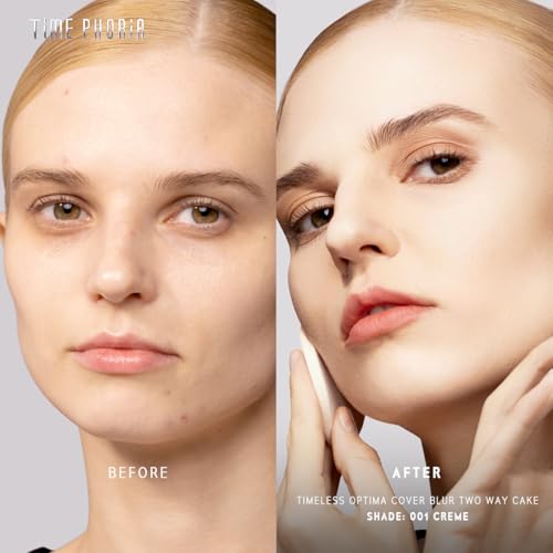 Image of Timeless Optima Cover-Blur Matte Powder Foundation 001 Creme | Buildable Full Coverage, Up to 16H Oil Control Long Wear, Waterproof, Pore-blurring Foundation Makeup for Base, Set, Touch Up
