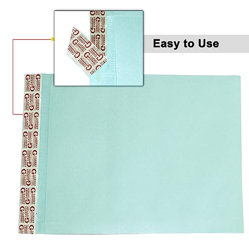 Image of Shuban A4 Size Thick Gummed Seal-Designed Paper Envelopes for Secure Mailing, 50 Pieces, Green,12x10 Inches