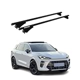 Menabo Barre Portatutto Base Compatibili con Cupra Terramar 2024-2026 Alluminio 75kg Nero 2tlg Geschlossene Rail per Portabici, Dachboxen, Portasci Bloccabile