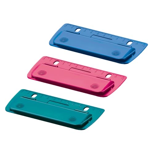 herlitz Mini-Taschenlocher zum Einheften und für unterwegs (farbig sortiert)