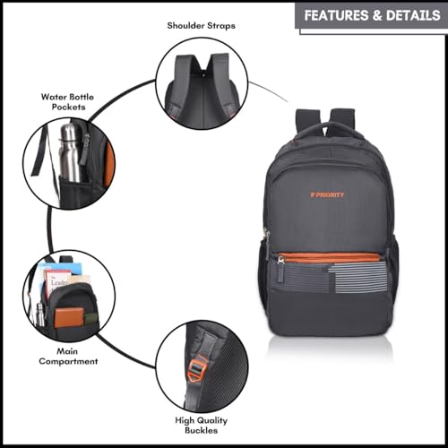 Image of Priority 31 L Tork 002 College Backpack For Boys & Girls| Office Backpack For Men & Women| Casual Backpack For Unisex
