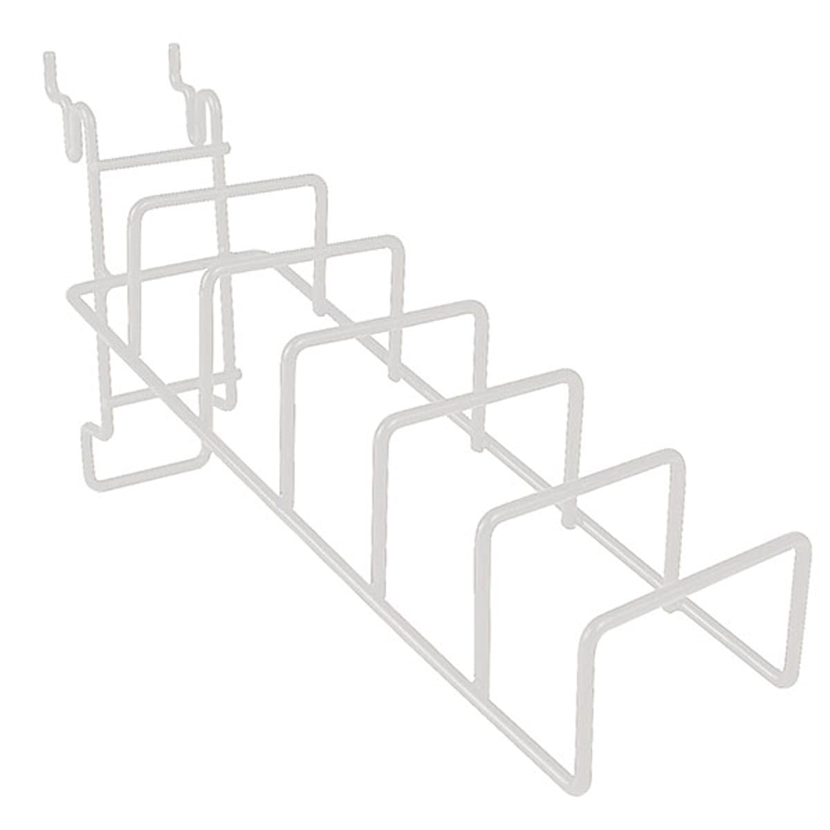 White Wire Cane Rack - 3.5 W x 11.25 D x 6 H Inches