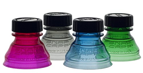 Snap Capp Re-closable Can Lid, Assorted Colors, Set of 4