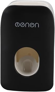 Automatic Toothpaste Dispenser Stick-on Wall Mounted Electric Toothpaste Squeezer Convenient Easy to Operate Toothpaste SqueezerBlack