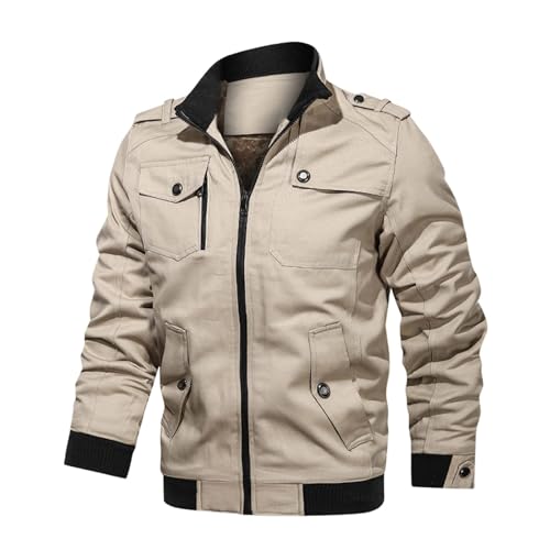 Veste homme rembourrée chaude et ample avec grand col montant