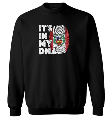 Haase Unlimited It's In My DNA Peru Finger Print Toddler Fleece Crewneck Sweater