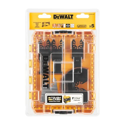 DEWALT - Coffret de 5 accessoires pour outil multifonction, lames pour multi-cutter, DT20761-QZ