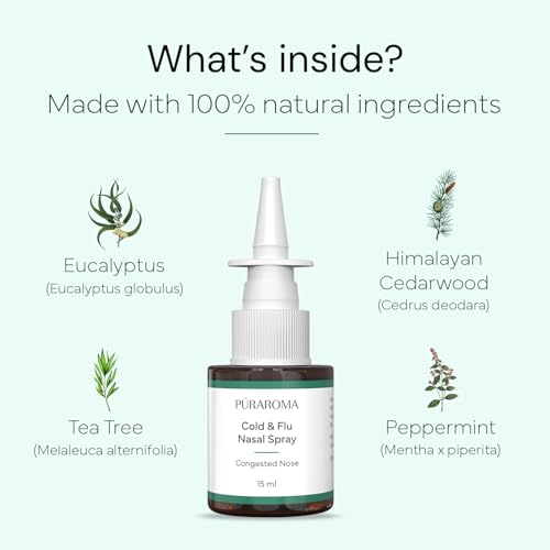 Image of Cold & Flu Nasal Spray 15ml - Natural Decongestant, Non-Drowsy, Non-Addictive, Fast Respiratory Relief, Suitable for Children, Formulated in the EU