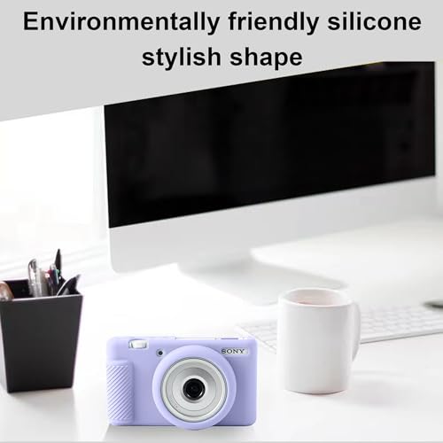 Funda protectora de silicona Leayjeen para cámara Sony ZV1-F miniatura 5