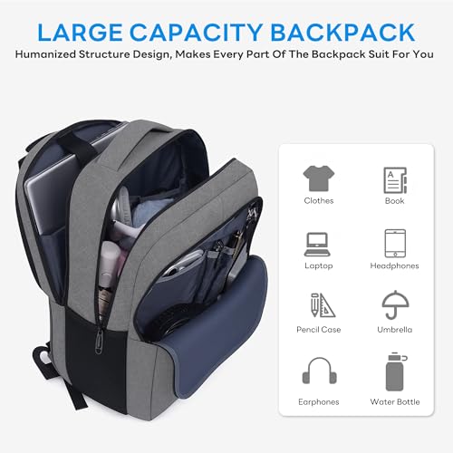TANTOMI Anti-Theft USB Charging Backpack