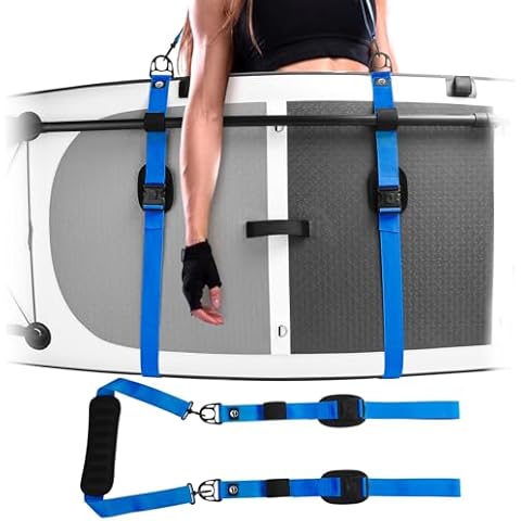 YVLEEN Paddle Board Accessories - Paddle Board Carrying Strap - Upgraded Universal SUP and Kayak Carrier Accessory with Secure Locking Buckle - Paddleboard Accessory Comfortable Shoulder Strap Cover