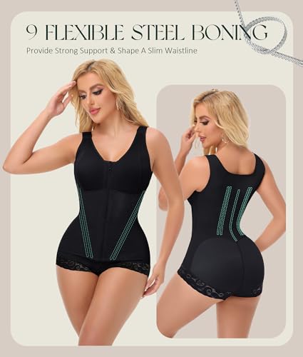 M MYODRESS Fajas Colombianas Shapewear for Women Stage 2 Faja Body Shaper Tummy Control Post Surgery Compression Garment3