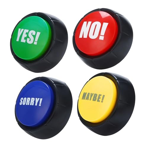 Colcolo 4X Pulsanti sonori Divertenti Pulsanti con Effetti sonori per Giochi da Tavolo, bomboniere per Feste di Compleanno