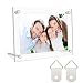 FYY Cadre photo acrylique 10x15cm (4 x 6 Pouces), cadre photo transparent pour la décoration de la maison, affichage sur un bureau ou un support mural, transparent