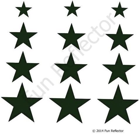 Black Star Bicycle Reflective Reflector Sticker Decal