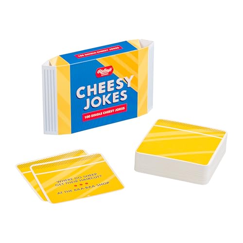 Ridley’s 100 Single Cheesy Joke Cards – Includes 100 Jokes for Kids and Adults, Funny...