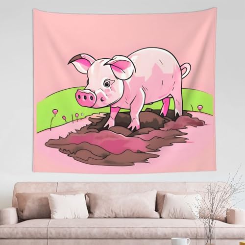 Tapisserie porcelet rose contre les murs vides : deco douce pour chambre