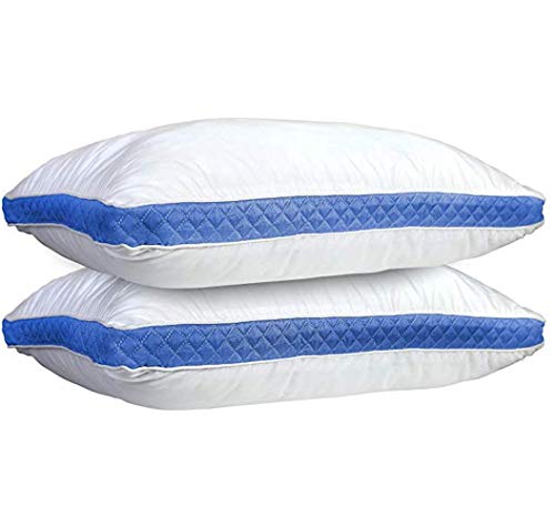 Lux Decor Collection Gusseted Bed Pillows - Set of 2 Premium Queen Size Pillows for Side Sleepers an - //coolthings.us