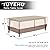 Tuyeho Patio Furniture Cover 74 x 48 x 28 inch, Durable Heavy Duty Oxford Fabric Outdoor Rectangular Table Cover , Waterproof & Weather Resistant for Your Coffee Table and Chairs (Beige & Brown)