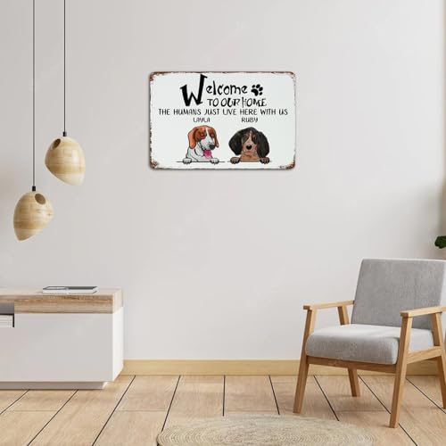 Nom de chien et chat panneau suspendre métal déco murale originale - 5