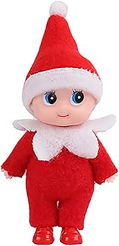 JHBEMAXS Baby Elf Mini Little Toddler Elf Kids Craft Baby Doll Decoration Accessories Girls Boys Kids Adults Red