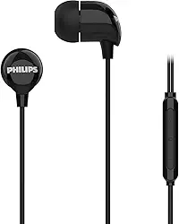 PHILIPS, Fone de Ouvido com Microfone, TAE2146BK/00, Com fio USB-C de 1,2 metros, Intra-auricular, Preto