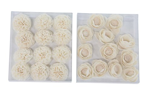 Sola flower blanca Deco 79 para centros de mesa de salon modernos 2