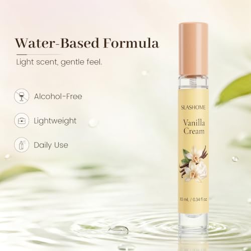Image of slashome Hair Perfume Set for Women, 3x10mL Alcohol-Free Hair & Body Mist | Vanilla Cream, Coconut Pistachio & Dragonfruit Jasmine, Travel-Size Fragrance for Wigs, Fabric & Pillows, Gift for Her