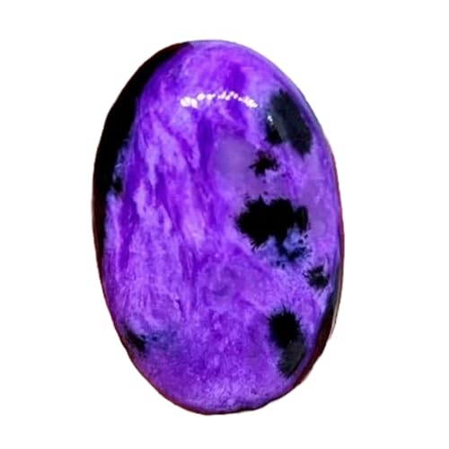 Charoite naturelle cabochon 23x15x5mm pour création de bijoux DIY