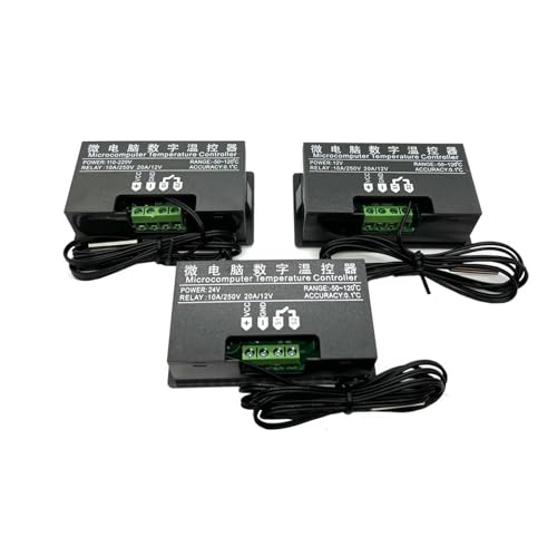 Termostato W3230 regulador de temperatura digital DC 24V con sensor acoplado 5