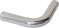 Vista 6 de Codo de 90 grados OD 1.5 pulgadas (38 mm) Longitud de la pata 6 pulgadas (152 mm) Tubo de tubería de intercooler de aluminio pulido para entrada