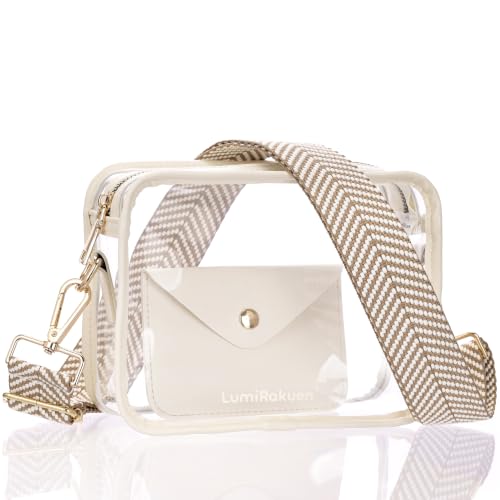 Image of Clear Crossbody Bags for Stadium, Fits 12x6x12 Policy