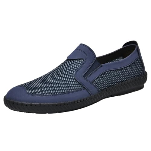 Mens Soft Loafers Shoes Breathable Comfortable Driving Style Casual Events Outdoors Slip Resistant Flat Heel