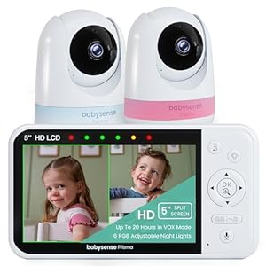 Babysense Prisma Baby Monitor with Camera and Audi...