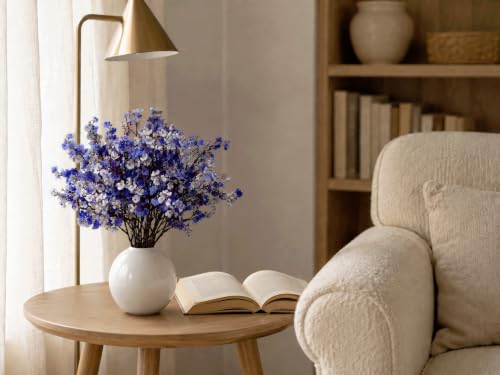 Image of Mandy's 6 Bundles Artificial Shades of Blue Baby's Breath Flowers