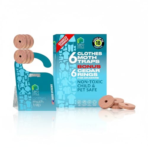 Clothes Moth Traps with Pheromones & Cedar Blocks - Most