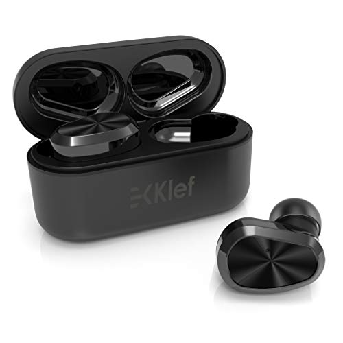 Image of Klef TWS True Wireless Bluetooth 5.0 Ipx7 in-Ear Headphones /Headset /Earphones with Handsfree Mic (Matt Black)