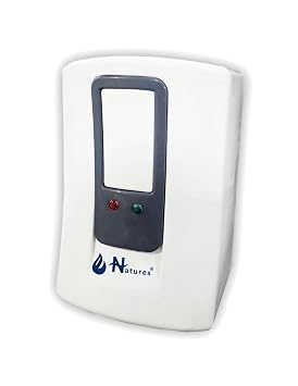 Natures 3L Instant Electric Geyser, White, Wall Mounted, Energy Efficient Water Heater with LED…