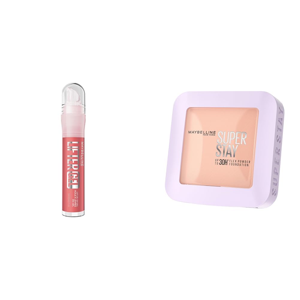 Maybelline New York Lifter Gel Lip Oil In Gel Maybelline New York Super Stay Flex Powder Foundation Compact 115, Full Coverage 30H Full Coverage, Perfect for Oily Skin, Waterproof Sweatproof 9g-image-28