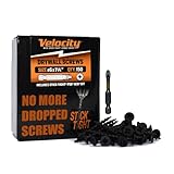 Velocity 1 1/4 Drywall Screws (Size #6) – Black Phosphate Coated Screws for Drywall and Stick-Tight PSD ACR Drive Bit (150 Pieces)