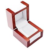 Hochwertige Schmuck-Verpackung aus Holz mit den Abmessungen 60 x 60 x 50 mm.