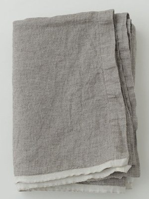 フォグリネンワークfoglinenwork リネンワッフルタオルケットナチュラル リネンウォッシュワッフルタオルケット／fog linen work（フォグ