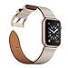 Produktbild Arktis Lederarmband kompatibel mit Apple Watch (Series 8, Series 7 mit 41 mm) (SE, Series 6, 5, 4 mit 40 mm) (Series 3, 2, 1 mit 38 mm) Wechselarmband [Echtleder] - Elfenbein