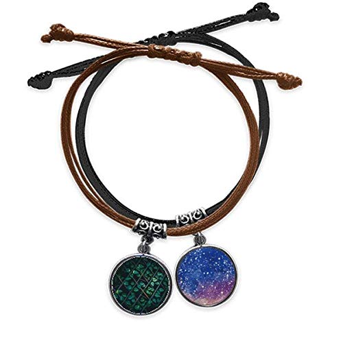 Bracelet plante à feuilles et cuir pour vos sorties bohèmes et soirées d'été
