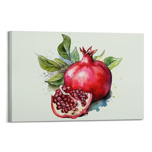 Poster grenade aquarelle JIDUHON habiller mur vide cadre
