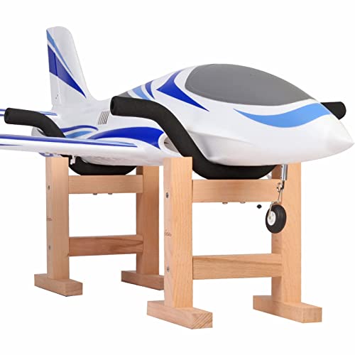 RCrabbit Stand for Model Airplanes RC Plane Display Adjustable (2 Holders)