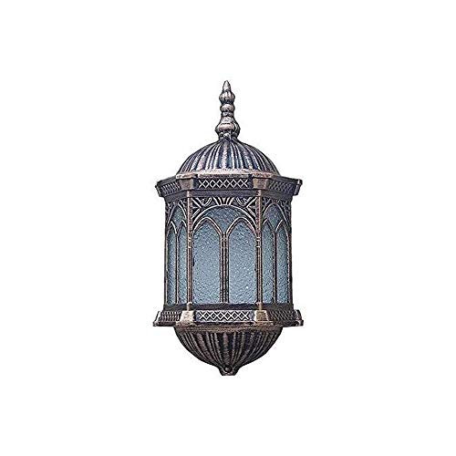 Applique murale extérieure en aluminium et verre transparent pour lanterne de jardin