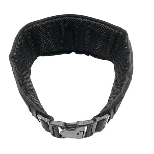 Mipcase Belt Durable Nylon Web Belt with Hook Loop Fastener for Men Women Heavy Duty Utility Belt for Outdoor Activities Black