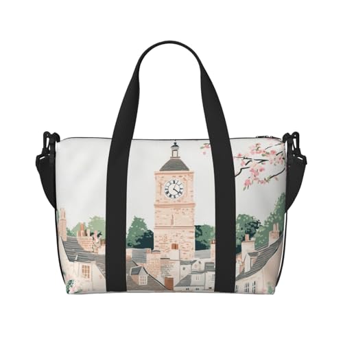 Travel Duffle Bag Blossom Weekender Overnight Bags Luggage Bag for Women Men Waterproof Sports Gym Bag Hand Bag with Shoulder Strap