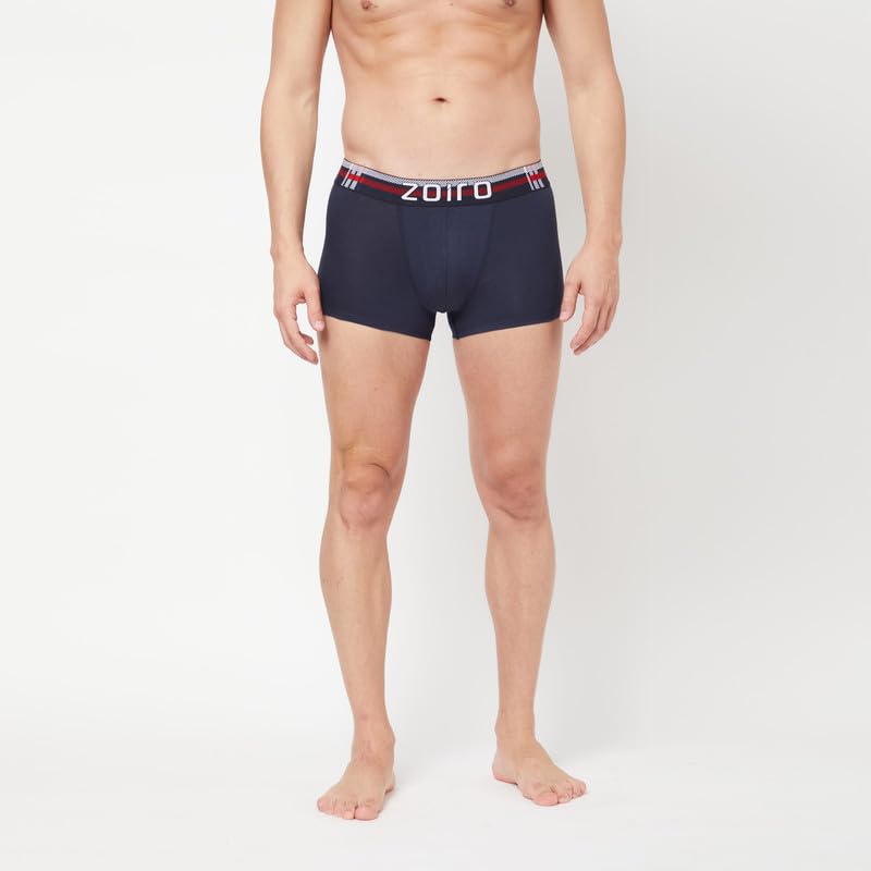Image of Zoiro Men's Soft Cotton Blend Solid Trend Trunk (Pack of 2) |Colours May Vary